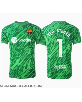 Barcelona Ter Stegen #1 Portiere Maglia Gara Trasferta Repliche 2024-25